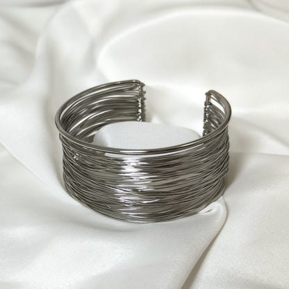 Bracciale a fascia larga in acciaio inossidabile
