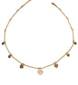 Collana cuoricini con tocco di diamanti