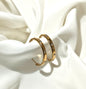 Orecchini design Cartier in acciaio inossidabile
