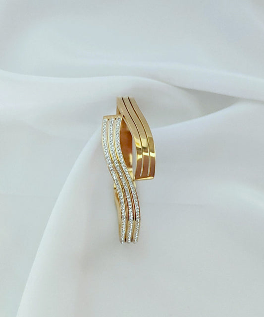 Bracciale "Onda di luce" in acciaio inossidabile