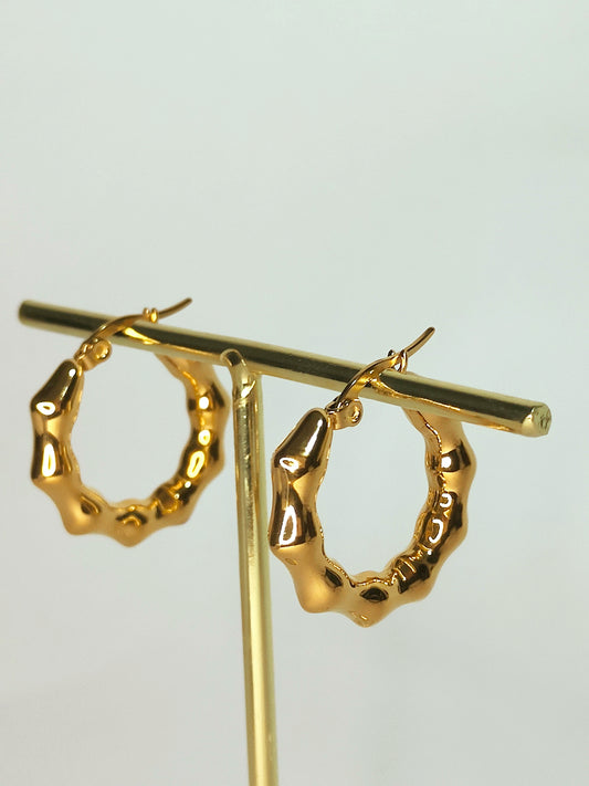 Orecchini in acciaio inossidabile a cerchio stile hoop