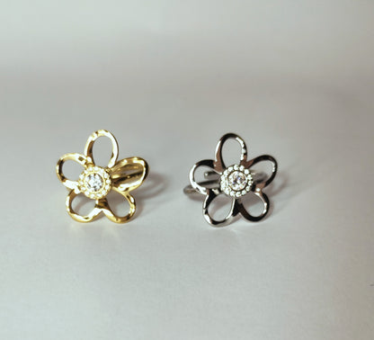 Anello margherita in acciaio inossidabile