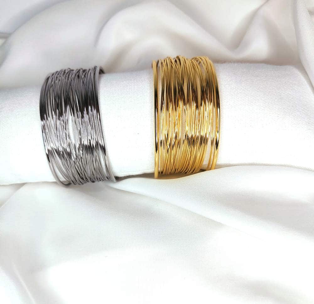 Bracciale a fascia larga in acciaio inossidabile