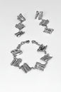 3 pezzi set coordinato: orecchini e bracciale in acciaio inossidabile 316l
