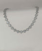 Collana in acciaio inossidabile con cuoricini a strass